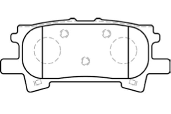 KAVO PARTS Комплект тормозных колодок, дисковый тормоз BP-9088